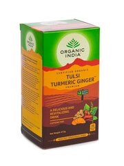 Tulsi Organic Turmeric Ginger (25pcs) 47.5gr hind ja info | Tee | kaup24.ee