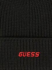 Шапка GUESS JEANS Embroidered Logo Black 563934073 цена и информация | Мужские шарфы, шапки, перчатки | kaup24.ee