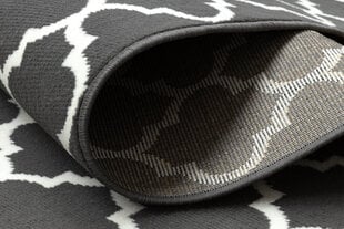 Rugsx ковровая дорожка Bcf Morad Trelis, чёрная / белая, 120 см цена и информация | Ковры | kaup24.ee