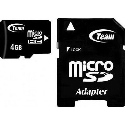 Mobiiltelefoni mälukaart Flash Micro-SD 4GB Team C10 1Adp цена и информация | Mobiiltelefonide mälukaardid | kaup24.ee