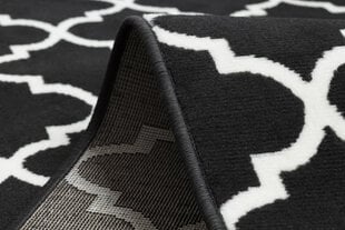 Rugsx ковровая дорожка Bcf Morad Trelis, чёрная / белая, 100 см цена и информация | Ковры | kaup24.ee