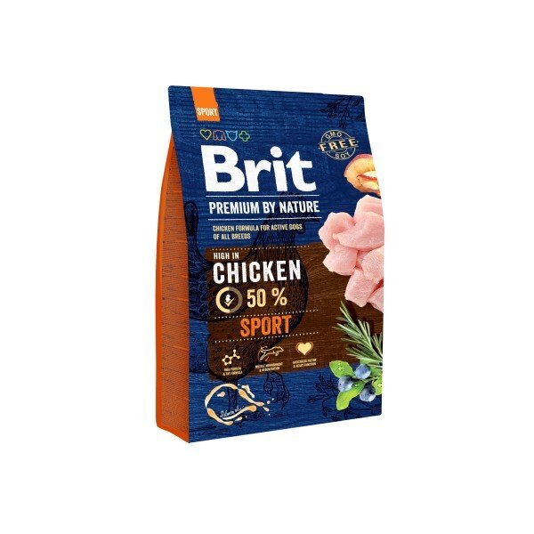 Brit Premium by Nature Sport koeratoit 15 kg hind ja info | Kuivtoit koertele | kaup24.ee