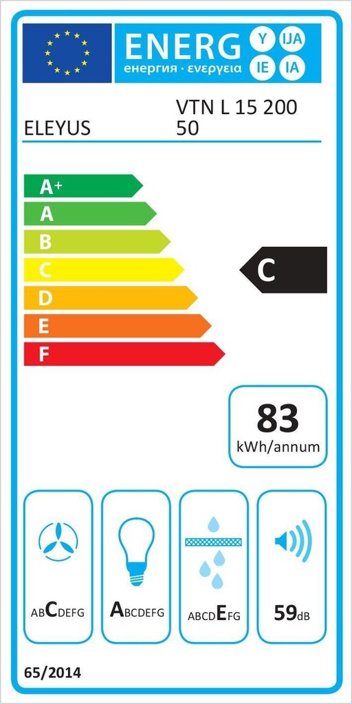 Eleyus VTN L15 200 50BL hind ja info | Õhupuhastid | kaup24.ee