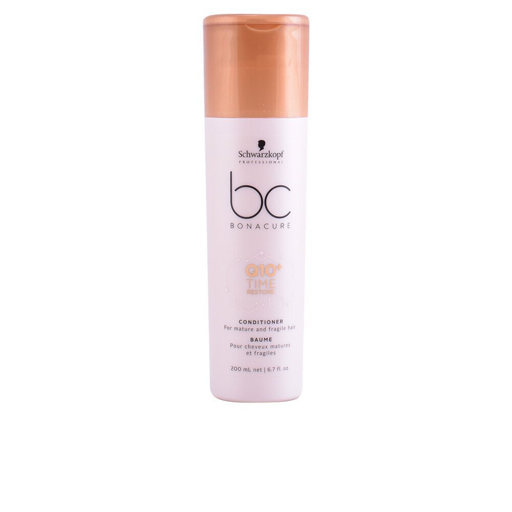 Palsam kahjustatud ning habrastele juustele Schwarzkopf Professional BC Bonacure Q10+ 200 ml hind ja info | Juuksepalsamid | kaup24.ee