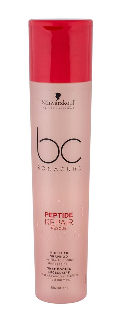 Schwarzkopf BC Bonacure Peptide Repair Rescue šampoon naistele 250 ml цена и информация | Šampoonid | kaup24.ee