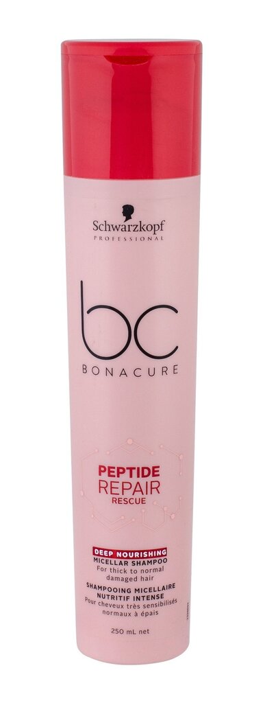 Schwarzkopf Professional BC Bonacure Peptide Repair Rescue šampoon 250 ml hind ja info | Šampoonid | kaup24.ee