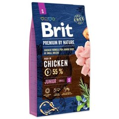 Brit Premium by Nature Junior S полноценный корм для собак 1кг цена и информация | Сухой корм для собак | kaup24.ee