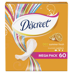 Hügeenisidemed Discreet Summer Fr., 60 tk. hind ja info | Tampoonid, hügieenisidemed, menstruaalanumad | kaup24.ee