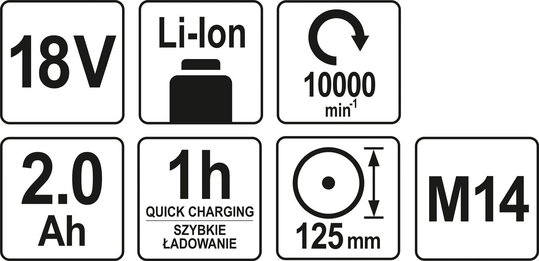 Akuga nurklihvija 18V Li-ion Yato YT-82826 hind ja info | Lihvmasinad ja ketaslõikurid | kaup24.ee