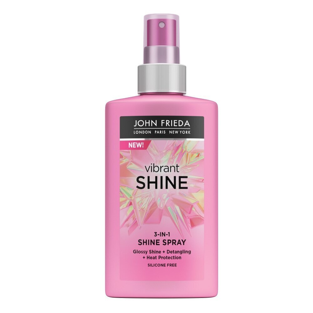 Sära andev juuksesprei John Frieda Vibrant Shine Colour 3-in-1 Shine Spray, 150ml цена и информация | Viimistlusvahendid juustele | kaup24.ee