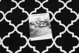 Rugsx ковровая дорожка Bcf Morad Trelis, серая / белая, 60 см цена и информация | Ковры | kaup24.ee