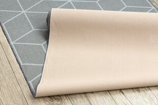Rugsx ковровая дорожка Cube, серая, 80 см цена и информация | Ковры | kaup24.ee