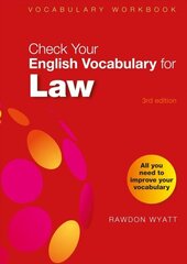 Check Your English Vocabulary for Law: All you need to improve your vocabulary BI Rebrand hind ja info | Võõrkeele õppematerjalid | kaup24.ee