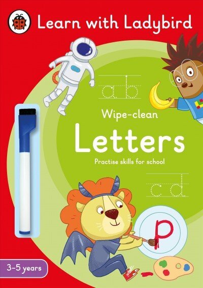 Letters: A Learn with Ladybird Wipe-Clean Activity Book 3-5 years: Ideal for home learning (EYFS) hind ja info | Väikelaste raamatud | kaup24.ee