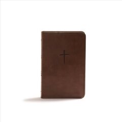 CSB Compact Bible, Brown Leather Touch, Value Edition цена и информация | Духовная литература | kaup24.ee