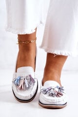 Naiste narmastega nahast kingad Laressa, valge hind ja info | Naiste kingad | kaup24.ee