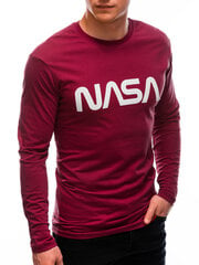 Мужская кофточка с длинным рукавом L143, красная цена и информация | Мужские футболки | kaup24.ee