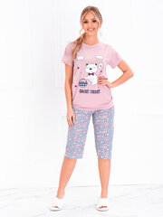 Пижама ULR164, розовая цена и информация | Женские пижамы, ночнушки | kaup24.ee
