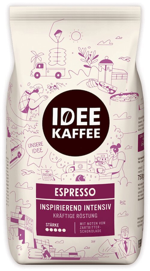 Kohvioad Idee Kaffee Espresso, 750 g цена и информация | Kohv, kakao | kaup24.ee