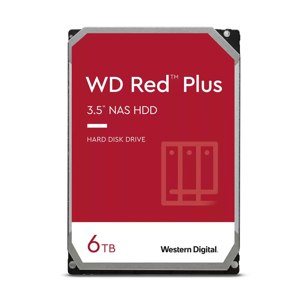 WD Western Digital WD60EFPX 6tb Red Sata 3.5in hind ja info | Sisemised kõvakettad (HDD, SSD, Hybrid) | kaup24.ee