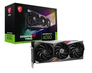 VGA PCIE16 RTX4090 24GB GDDR6X/RTX 4090 GAMING X TRIO 24G MSI цена и информация | Видеокарты | kaup24.ee