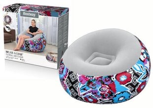 Надувное кресло Bestway Inflate-A-Chair Floral Street Art, 112 x 112 x 66 см цена и информация | Надувные матрасы и мебель | kaup24.ee