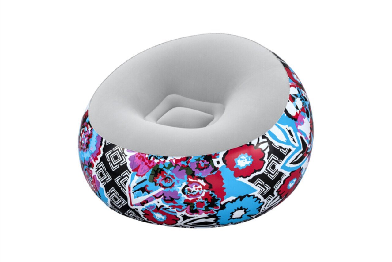 Täispuhutav tool Bestway Inflate-A-Chair Floral Street Art, 112 x 112 x 66 cm hind ja info | Täispuhutavad madratsid ja mööbel | kaup24.ee