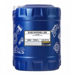 Mannol Hypoid LSD 85W-140 GL-5 8105, 10L Mineraalõli mehaaniliste hammasrataste jaoks цена и информация | Моторные масла | kaup24.ee