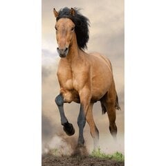 Rannarätik Horse Brown, 70x140 cm hind ja info | Rätikud, saunalinad | kaup24.ee