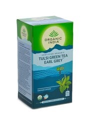 Tulsi Organic Green Earl Grey (25pcs) 45gr hind ja info | Tee | kaup24.ee