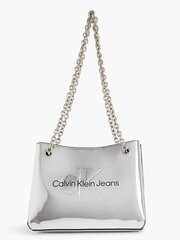 Женская сумочка CALVIN KLEIN Sculpted Shoulder Silver 545008777 цена и информация | Женские сумки | kaup24.ee
