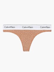 Женские трусики CALVIN KLEIN Mini Animal Print Sandalwood 545661113 цена и информация | набор из 3 хлопковых женских трусиков с рисунком | kaup24.ee