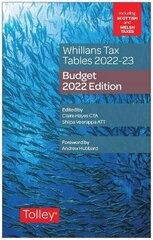 Whillans's Tax Tables 2022-23 (Budget edition) hind ja info | Majandusalased raamatud | kaup24.ee