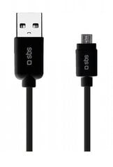 SBS Kabel USB - microUSB hind ja info | Mobiiltelefonide kaablid | kaup24.ee