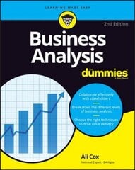 Business Analysis For Dummies, 2nd Edition цена и информация | Книги по экономике | kaup24.ee