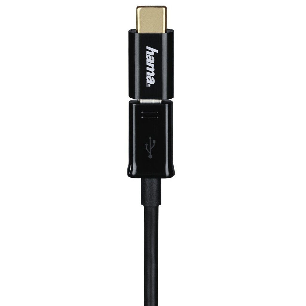 Adapter Hama, Micro USB/ USB C hind ja info | USB jagajad, adapterid | kaup24.ee