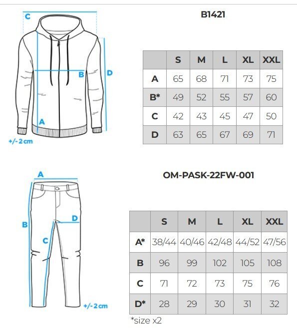 Sportlikud ülikonnad meestele, dressipluus + püksid Ombre Z60 hall hind ja info | Meeste spordiriided | kaup24.ee