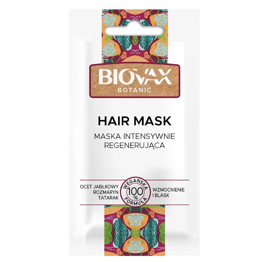 Intensiivselt taastav juuksemask õunaäädikaga L'biotica Biovax Botanic Hair Mask, 20ml hind ja info | Maskid, õlid, seerumid | kaup24.ee