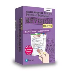 Pearson REVISE Edexcel GCSE (9-1) Physical Education Revision Cards: for home learning, 2022 and 2023 assessments and exams цена и информация | Книги для подростков и молодежи | kaup24.ee