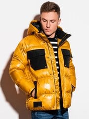 зимняя куртка c457 - желтая цена и информация | Мужские куртки | kaup24.ee
