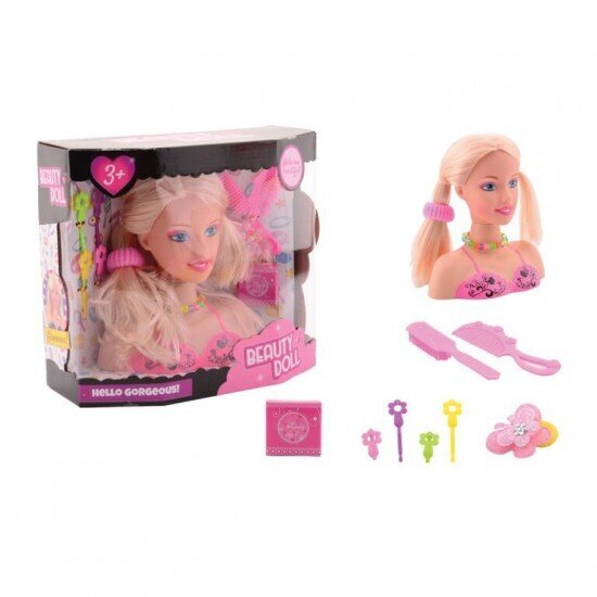 Nukupea soengu jaoks Johntoy hind ja info | Tüdrukute mänguasjad | kaup24.ee