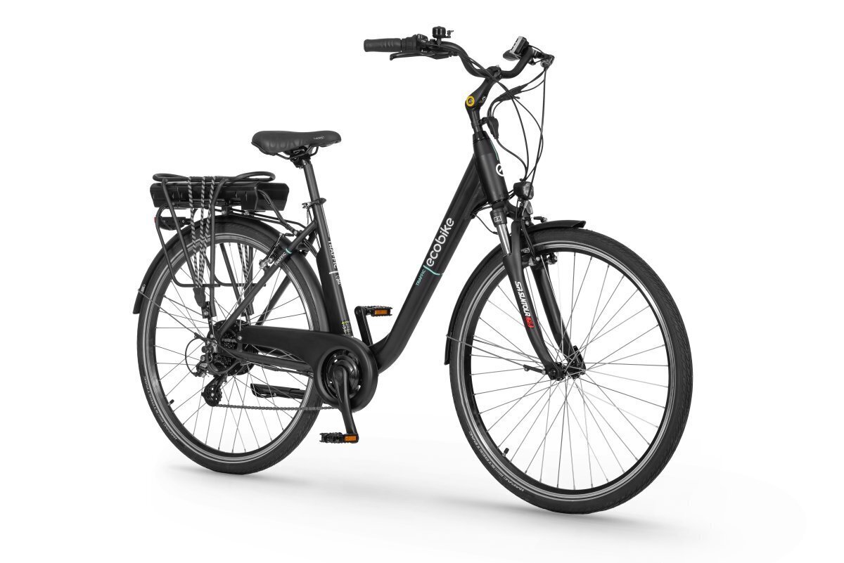 Elektrijalgratas Ecobike Traffic 11,6 Ah Greenway, must цена и информация | Elektrirattad | kaup24.ee