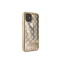 Guess Liquid Glitter Hearts ümbris iPhone 11 jaoks (kuldne) hind ja info | Telefoni kaaned, ümbrised | kaup24.ee