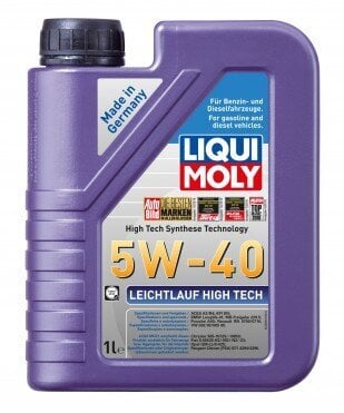 Liqui Moly hüdrokrakitud sünteesmootoriõli High Tech 5W-40, 20 L hind ja info | Mootoriõlid | kaup24.ee