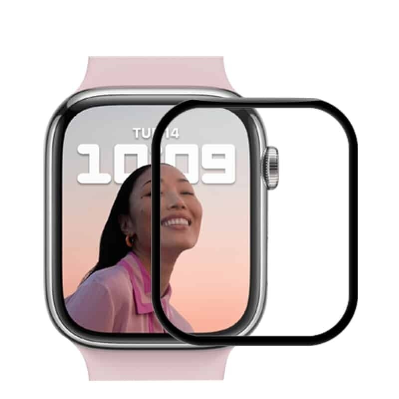 Kaitseklaas Mocolo 3D Glass Full Glue kellale Apple Watch 7 45 mm hind ja info | Nutikellade ja nutivõrude tarvikud | kaup24.ee