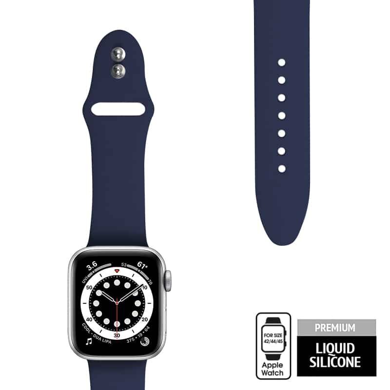 Kellarihm Crong kellale Apple Watch 42/44/45mm, sinine hind ja info | Nutikellade ja nutivõrude tarvikud | kaup24.ee