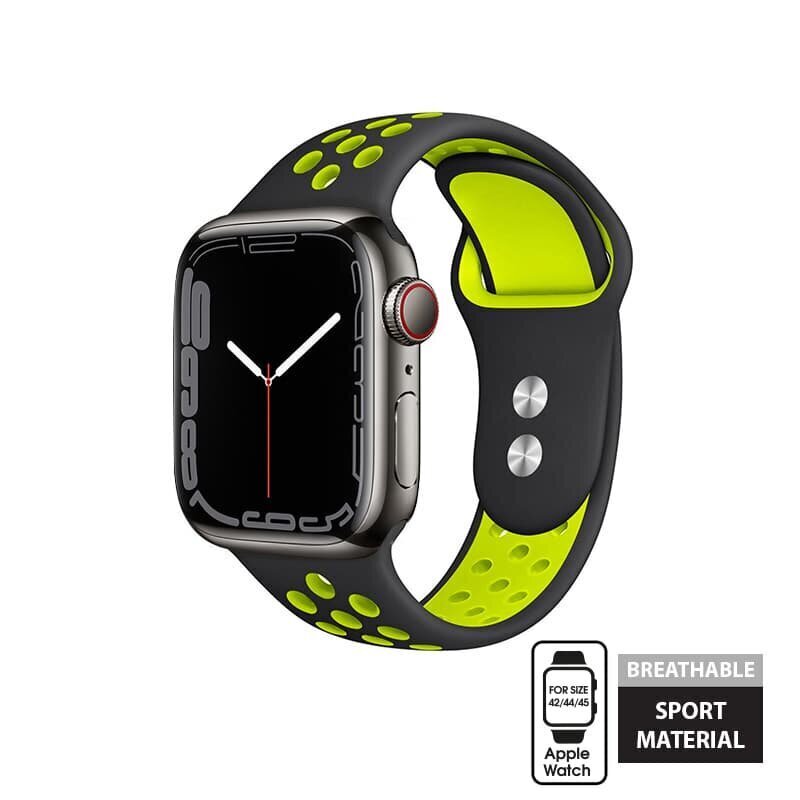 Kellarihm Crong Duo Sport kellale Apple Watch 42/44/45 mm hind ja info | Nutikellade ja nutivõrude tarvikud | kaup24.ee