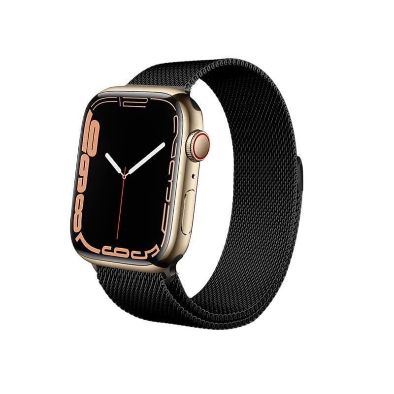 Kellarihm Crong Milano Steel kellale Apple Watch 42/44/45 mm, must hind ja info | Nutikellade ja nutivõrude tarvikud | kaup24.ee