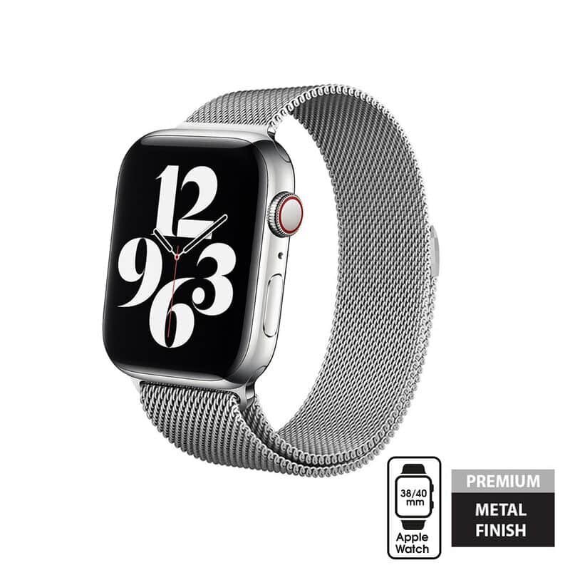 Kellarihm Crong Milano Steel kellale Apple Watch 38/40/41 mm цена и информация | Nutikellade ja nutivõrude tarvikud | kaup24.ee