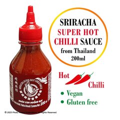 Sriracha super kuum tšillikaste, SRIRACHA SUPER HOT CILLI SAUCE, Flying Goose Brand, 200ml hind ja info | Kastmed | kaup24.ee